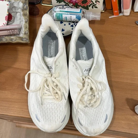 Hoka All-White Athletic Sneakers - Picture 2 of 4